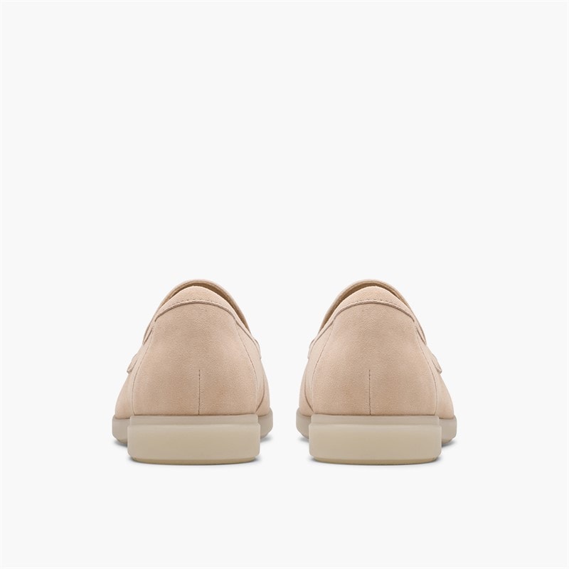 Clarks Dame Narini Edge Loafers Sand Suede - Billede 5