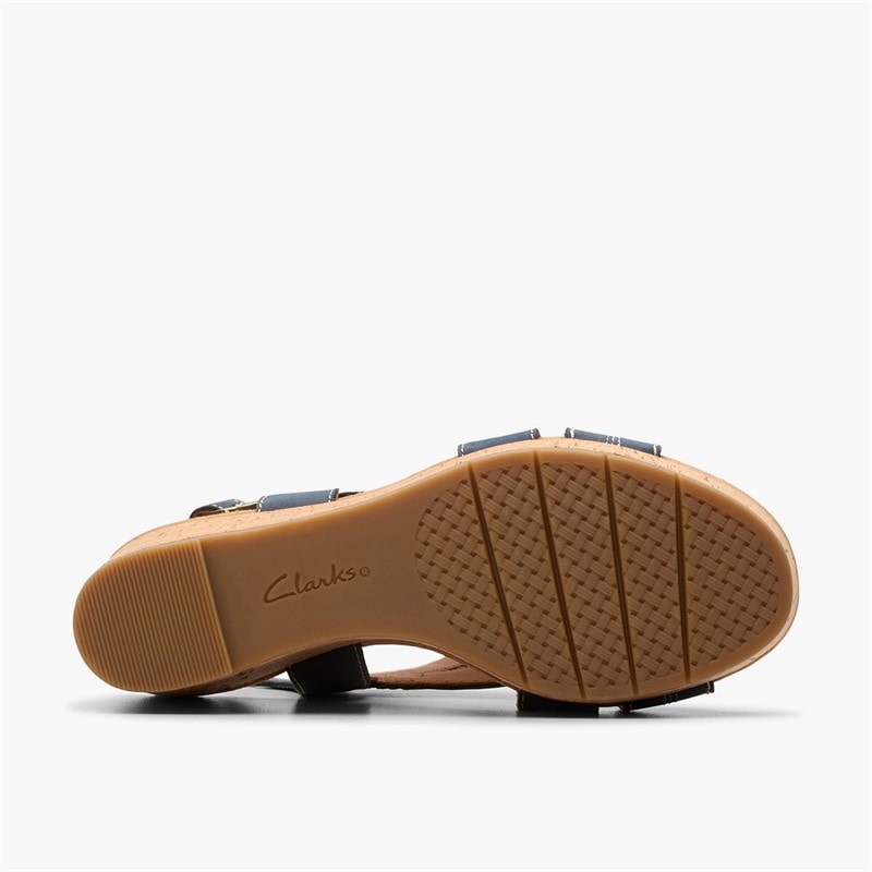 Clarks Dame Sabina Sling Back Kile Sandaler Navy Nubuck - Billede 3