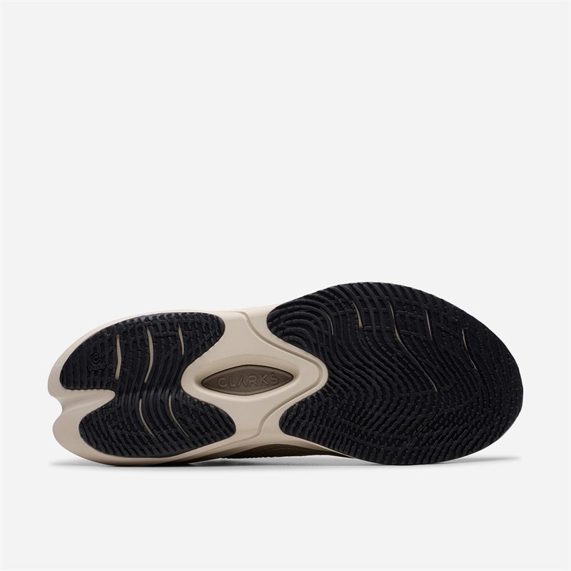 Clarks Herre Pace Træningssko Off White Combi - Billede 3
