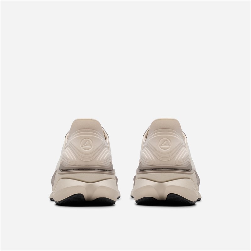 Clarks Herre Pace Træningssko Off White Combi - Billede 5
