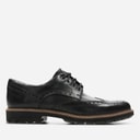 Clarks Herre Batcombe Wing Brogue Sko Black Leather