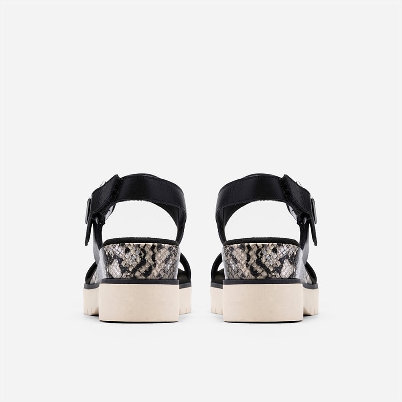 Clarks Dame Diaz Rose Sandaler Black Combi - Billede 5