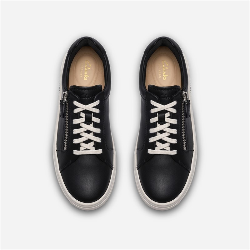 Clarks Dame Hollyrose Lynlås Sko Black Leather - Billede 2