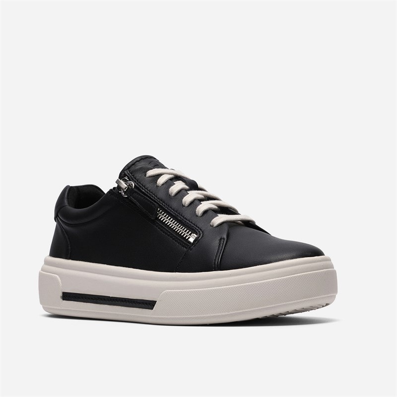 Clarks Dame Hollyrose Lynlås Sko Black Leather - Billede 4