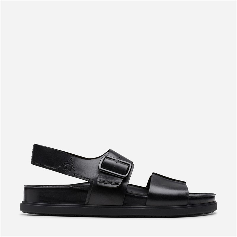 Clarks Herre Torford Ankelrem Sandaler Black Leather