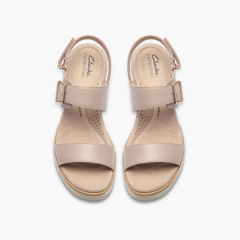 Clarks Dame Diaz Rose Sandaler Sand Combi - Billede 2
