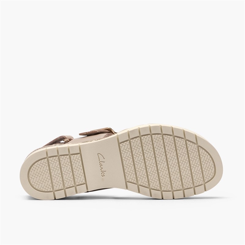 Clarks Dame Diaz Rose Sandaler Sand Combi - Billede 3