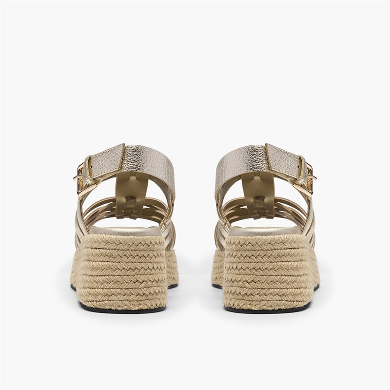 Clarks Dame Tessiah Strop Sandaler Gold Leather - Billede 5