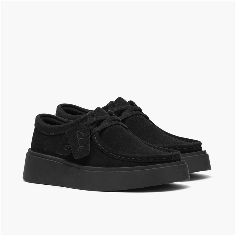 Clarks Dame Torview Mokkasiner Black Suede - Billede 4