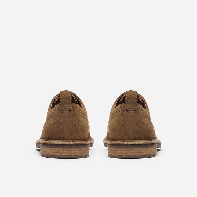 Clarks Herre Aldwin snøre sko Tan Suede - Billede 5