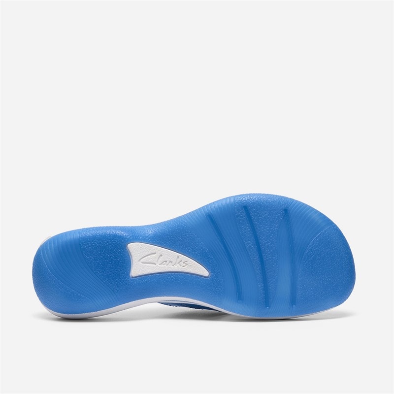 Clarks Dame Brinkley Reyna Flip Flops Bright Blue - Billede 3