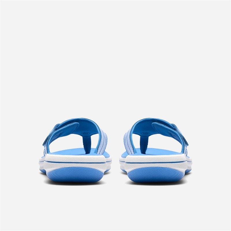 Clarks Dame Brinkley Reyna Flip Flops Bright Blue - Billede 5