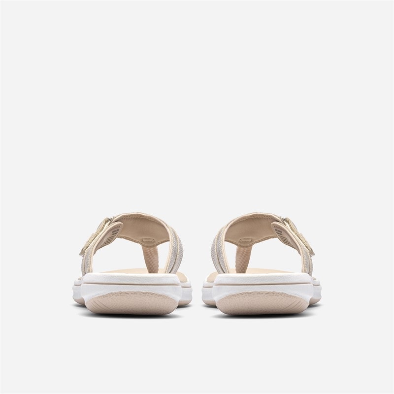 Clarks Dame Brinkley Sea Klipklapper Soft Gold - Billede 5