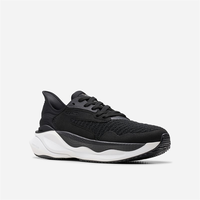 Clarks Dame Pace Træningssko Sort/Hvid - Billede 4