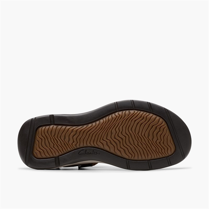 Clarks Herre Saltway Edge Sandaler Light Tan Leather - Billede 3
