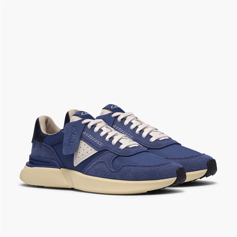 Clarks Herre Craft Wick Træningssko Blå - Billede 4