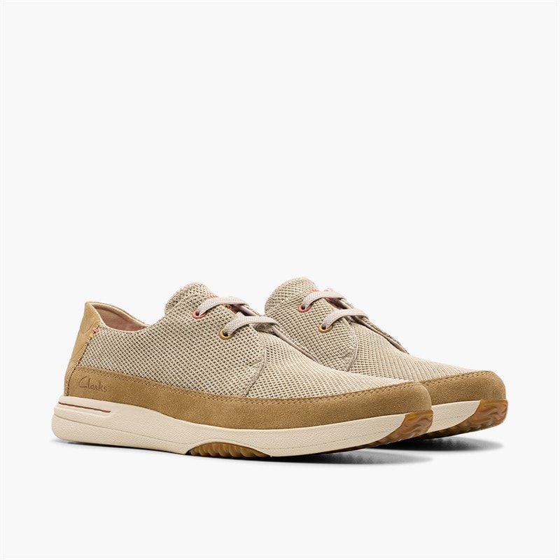 Clarks Herresko Easeway Snøre Sand Combi - Billede 4