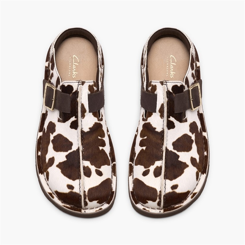 Clarks Dame Solsbury mule sandaler Cow Print - Billede 2