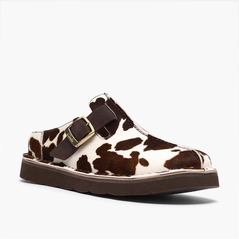 Clarks Dame Solsbury mule sandaler Cow Print - Billede 4