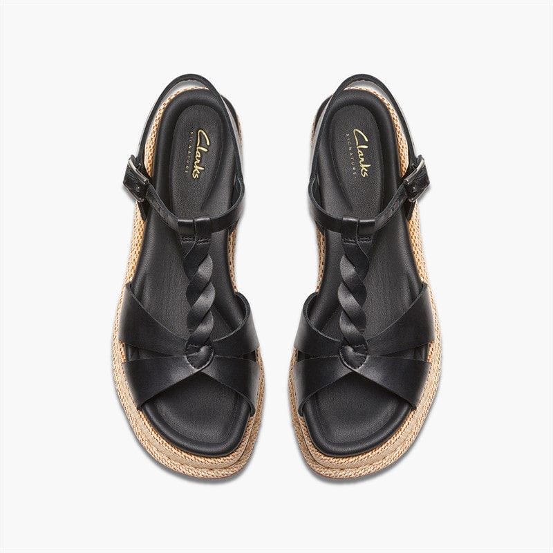 Clarks Dame Calenne Lily Kile sandaler Black Leather - Billede 2