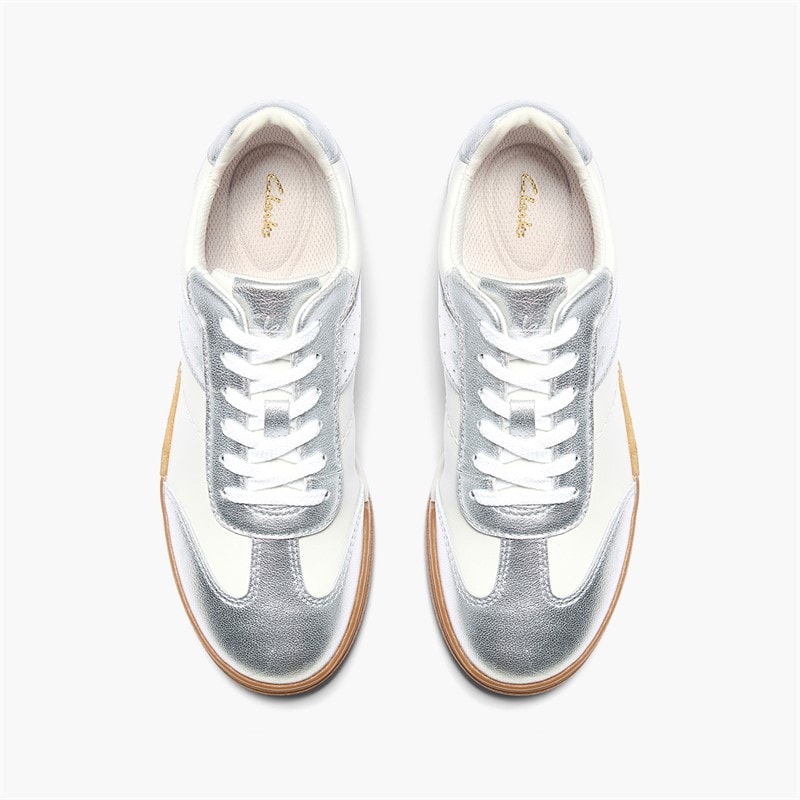 Clarks Dame Maseri Gå Træningssko Metallic Combi - Billede 2