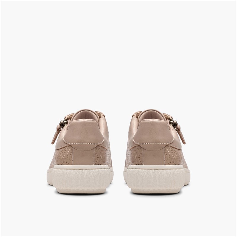 Clarks Dame Caroline Rio Trænere Sand Leather - Billede 5