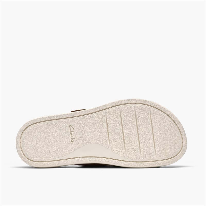 Clarks Dame Arwell Dobbelt Rem Sandaler Tan Leather - Billede 3