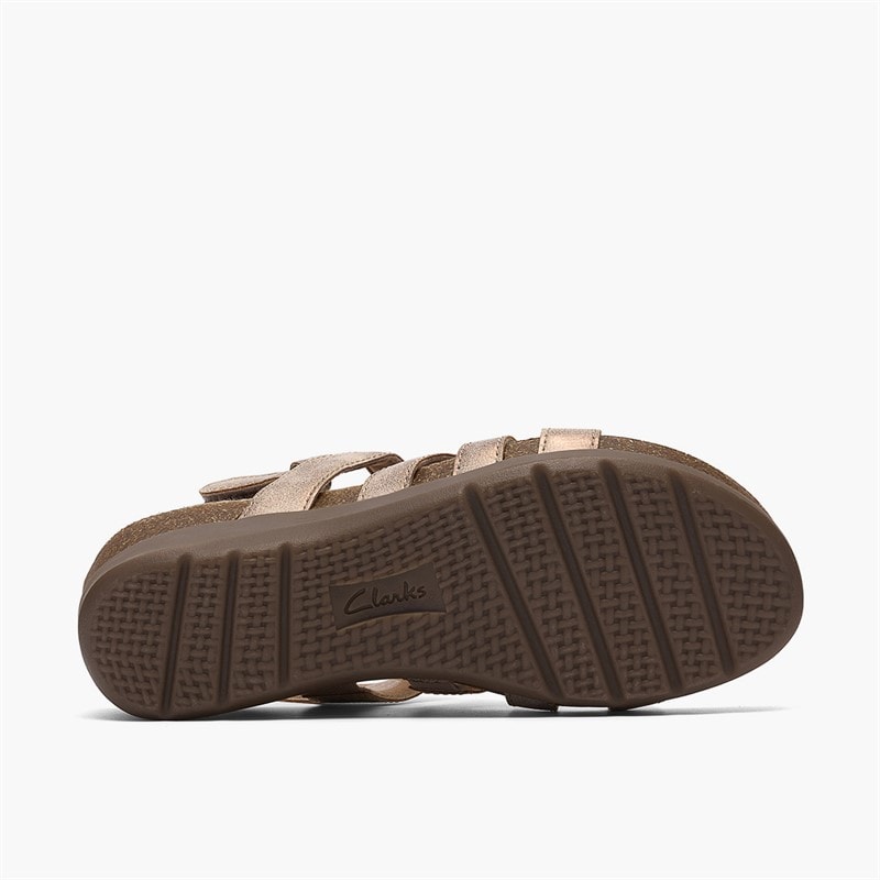 Clarks Dame Calenne Gracie Kile Sandaler Bronze Metallic - Billede 3
