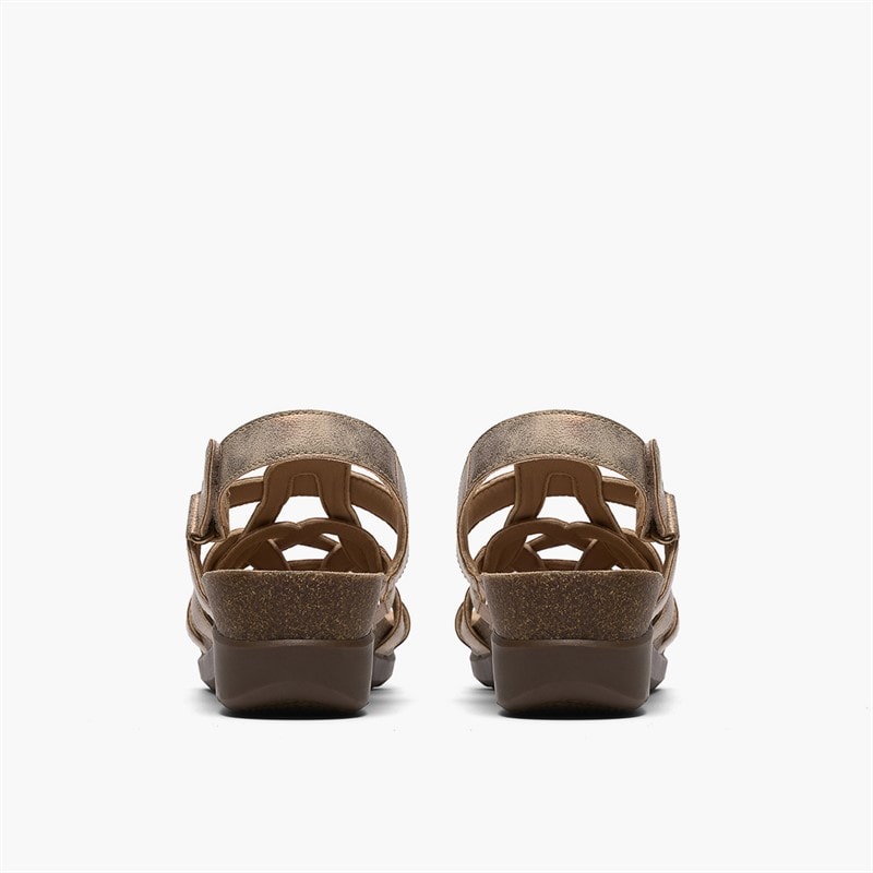 Clarks Dame Calenne Gracie Kile Sandaler Bronze Metallic - Billede 5