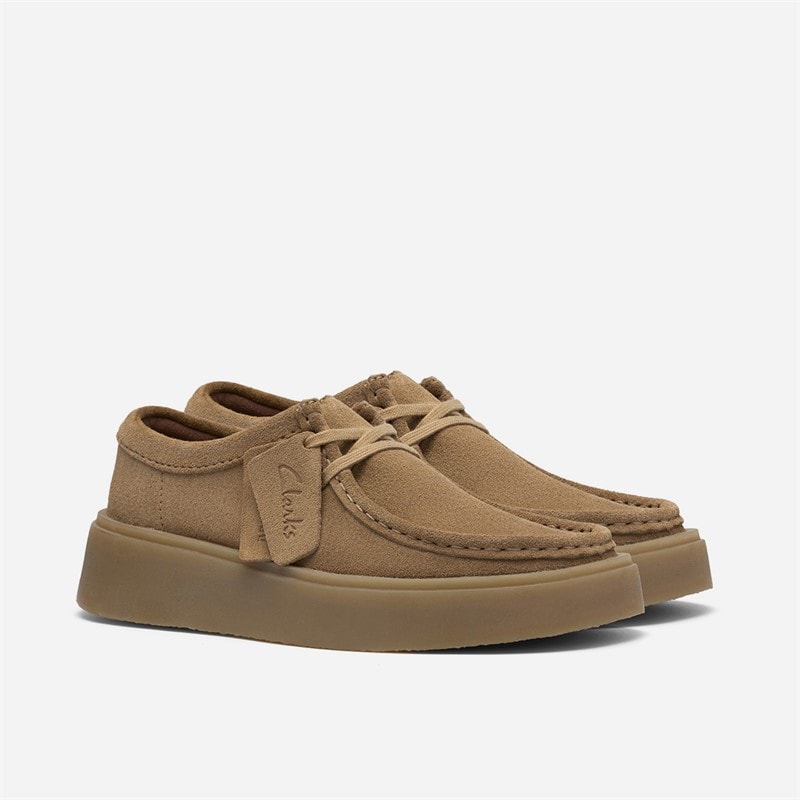 Clarks Dame Torview Mokkasiner Dark Sand Suede - Billede 4