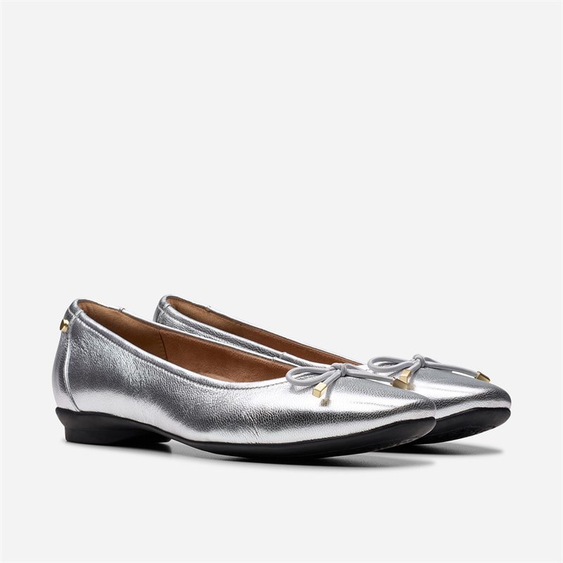Clarks Dame Candra Light Sko Silver Metallic - Billede 4
