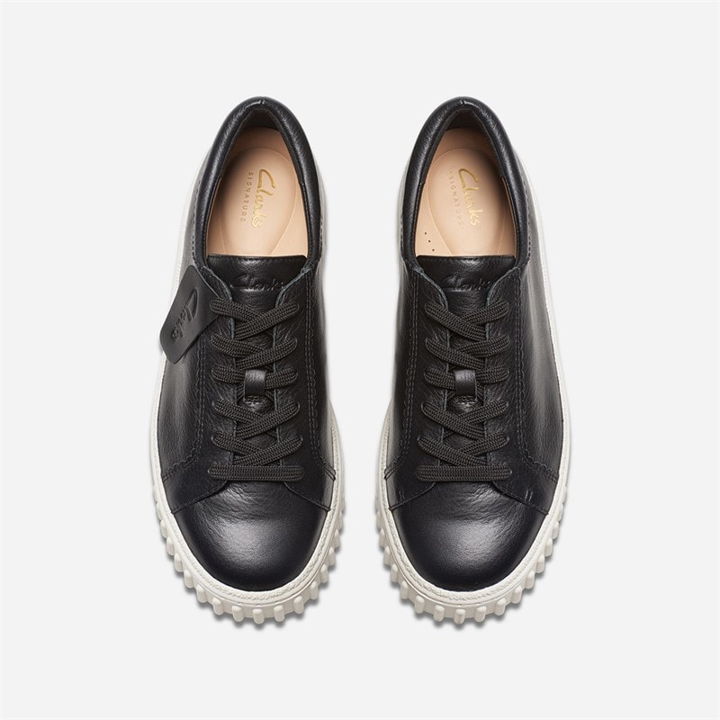 Clarks Dame Mayhill Walk Træningssko Black Leather - Billede 2