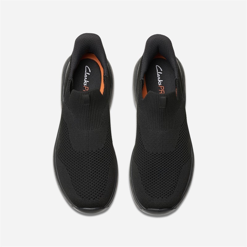 Clarks Herre Pro Free Strik Træningssko Black Knit - Billede 2