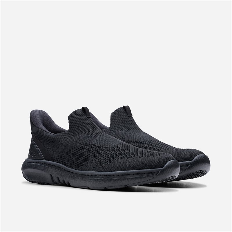 Clarks Herre Pro Free Strik Træningssko Black Knit - Billede 4