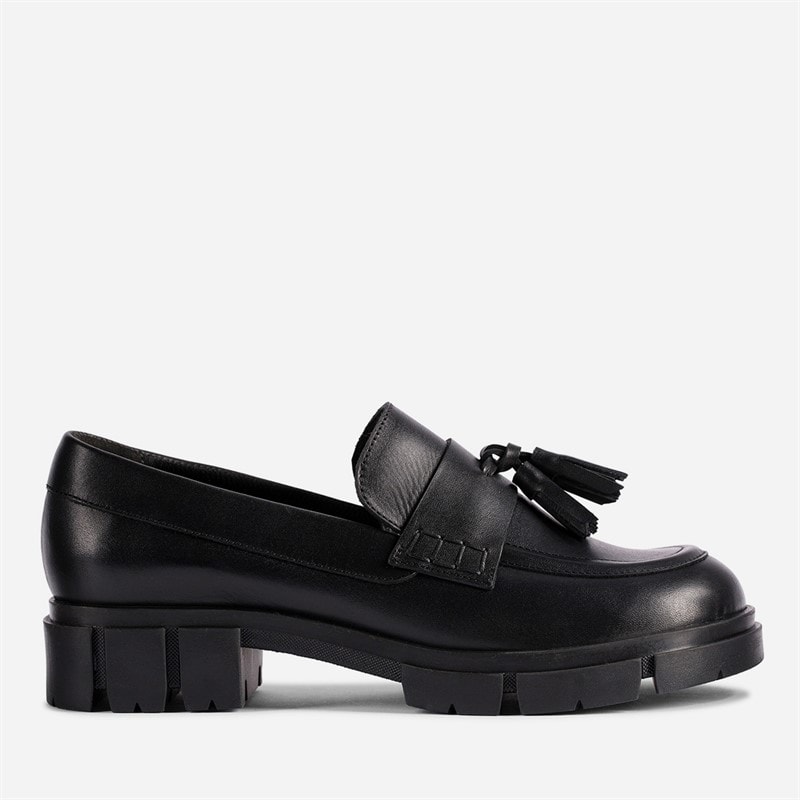 Clarks Dame Teala Slippers Black Leather