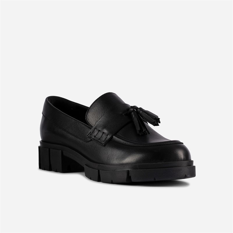 Clarks Dame Teala Slippers Black Leather - Billede 2