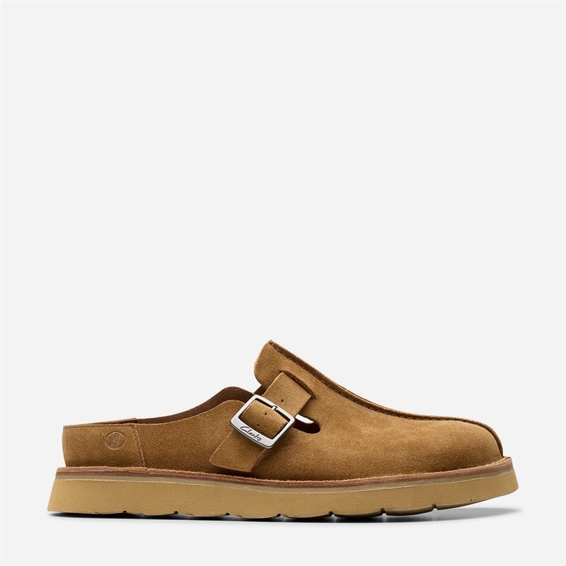 Clarks Herre Solsbury Mule Sandaler Cola Suede