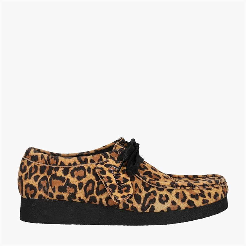 Clarks Dame Premium Wallabee Evosh D Sko Leopard
