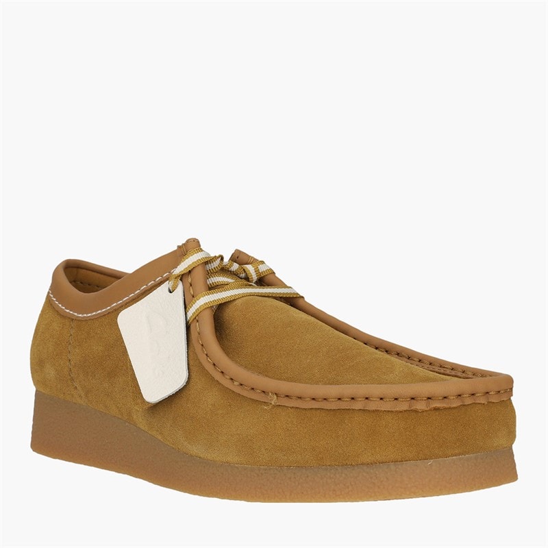 Clarks Herre Premium Wallabee Evo G Sko Ochre Suede - Billede 2