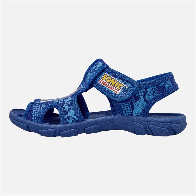 Sonic Børne Drenge åben tå sandaler Royal - Billede 2