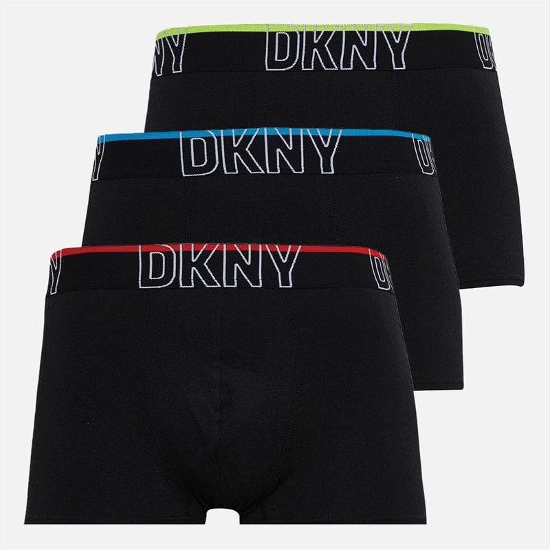 DKNY Chico Tre Pak Boxer Trusser Sort