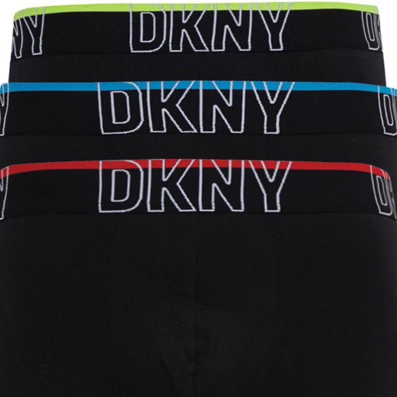 DKNY Chico Tre Pak Boxer Trusser Sort - Billede 2