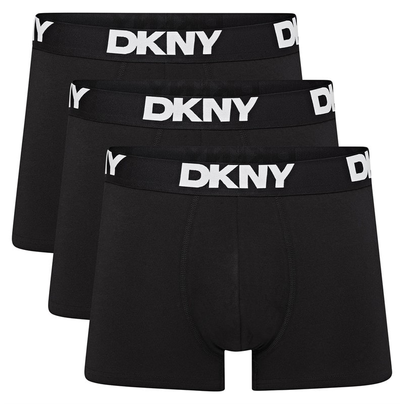 DKNY Herre Seattle Tre Pak Boxer Trusser Sort - Billede 1