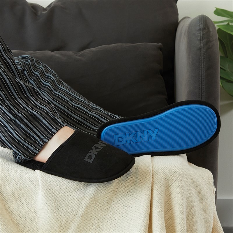 DKNY Herre Lyra Mule-Tøfler Sorte - Billede 2