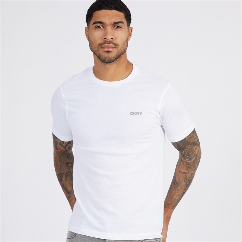 DKNY Herre Giants 3-pak T-shirts Sort/Hvid/Grå Melange - Billede 2