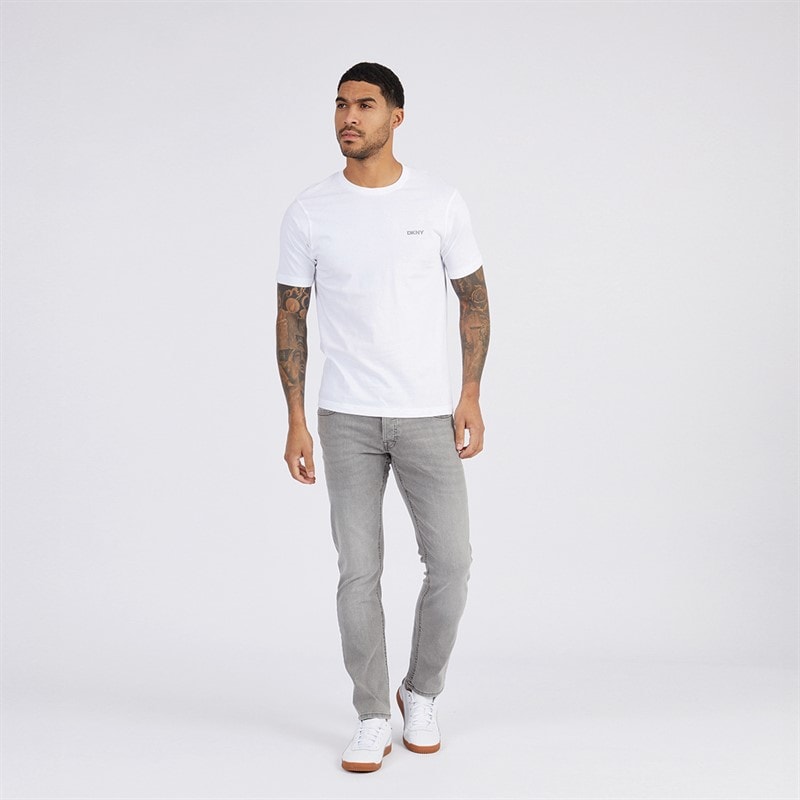 DKNY Herre Giants 3-pak T-shirts Sort/Hvid/Grå Melange - Billede 4