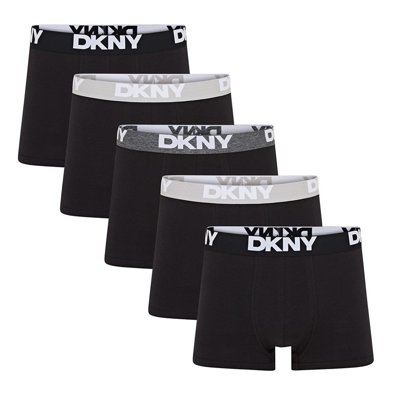 DKNY Herre Portland Five Pack Boxer Trunks Sort - Billede 1