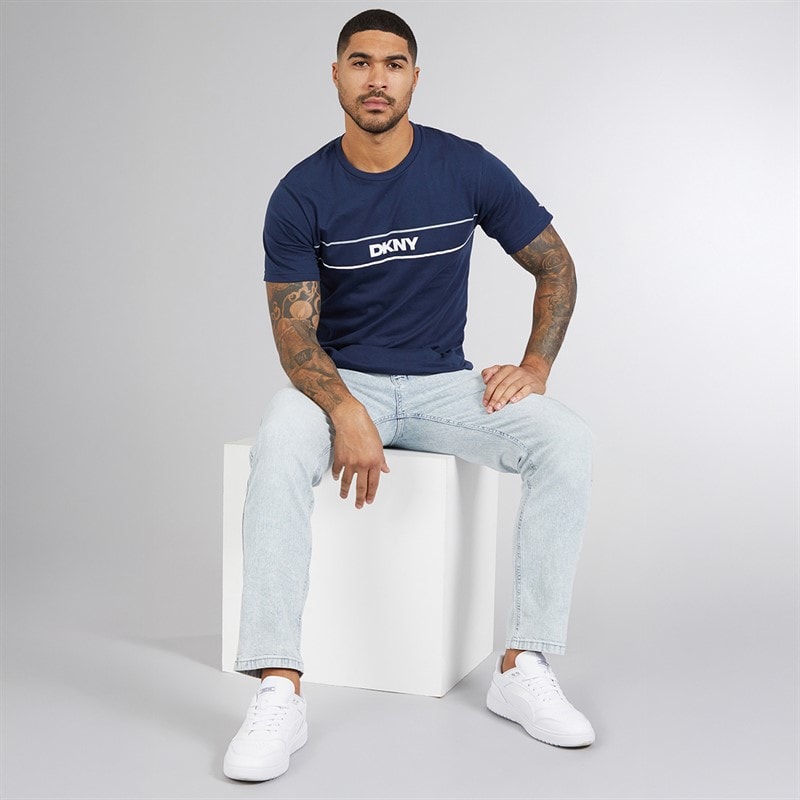 DKNY Herre Cavaliers T-shirt Navy - Billede 3