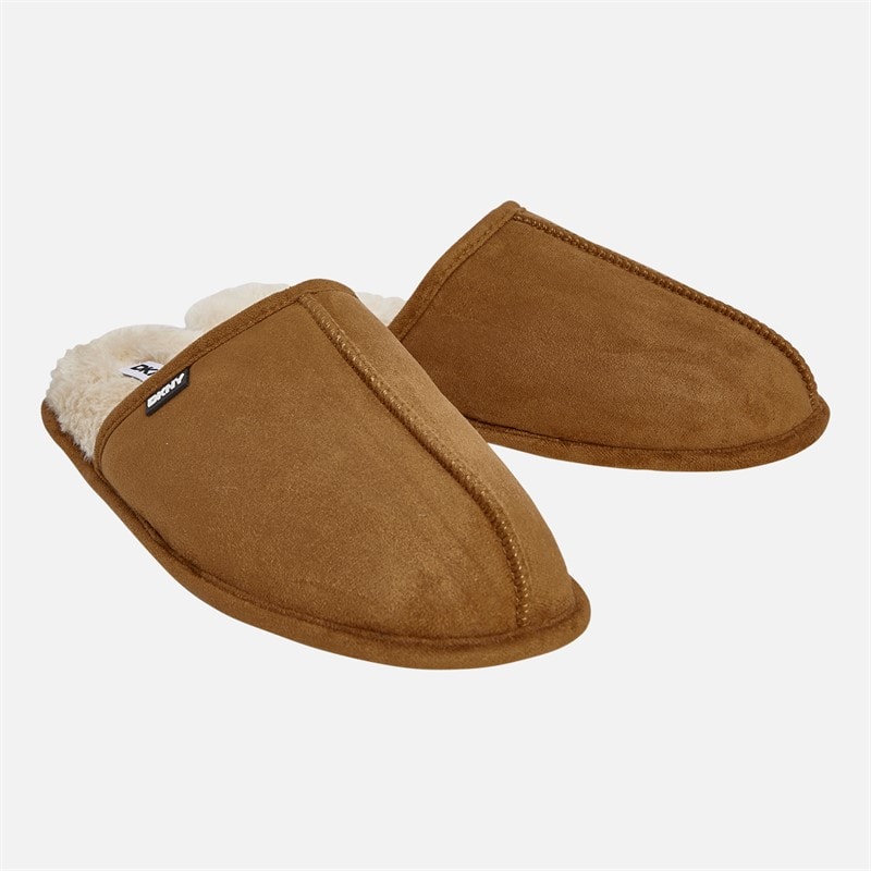 DKNY Herre Castor Mule Hjemmesko Sandfarvet/Sort - Billede 1