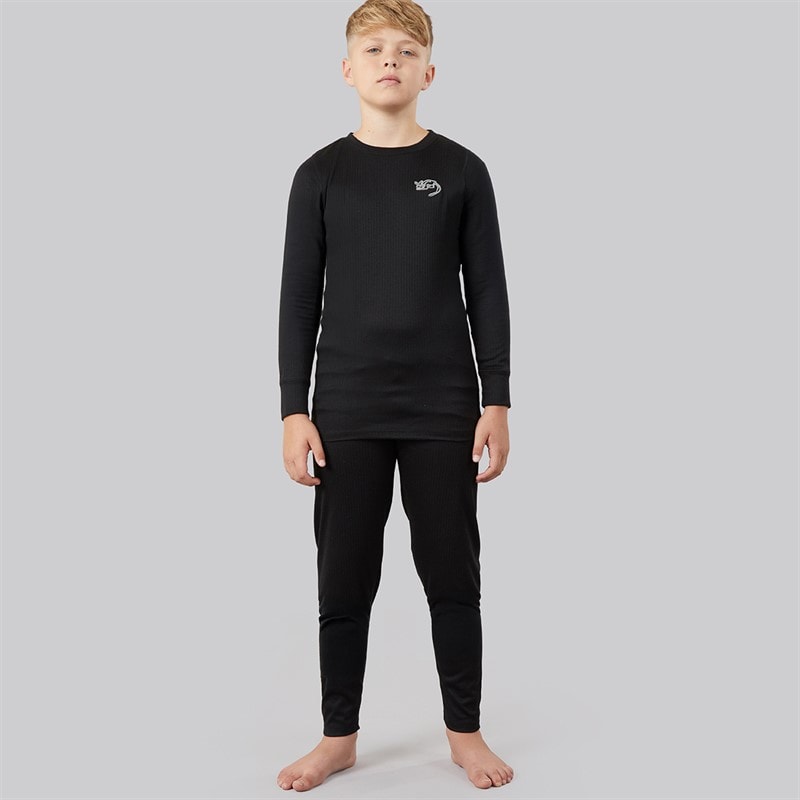 Kangaroo Poo Drenge Baselayer Sort